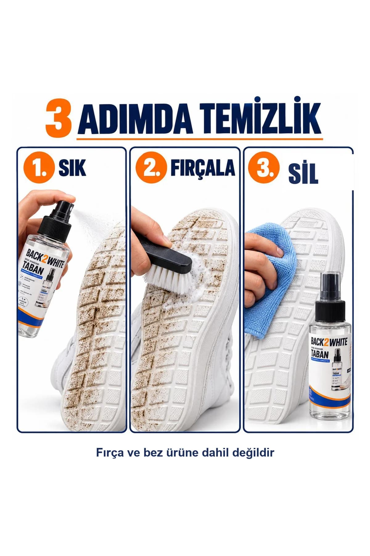Back2White Spor Ayakkabı Temizleme Spreyi — 2'li Avantaj Paketi