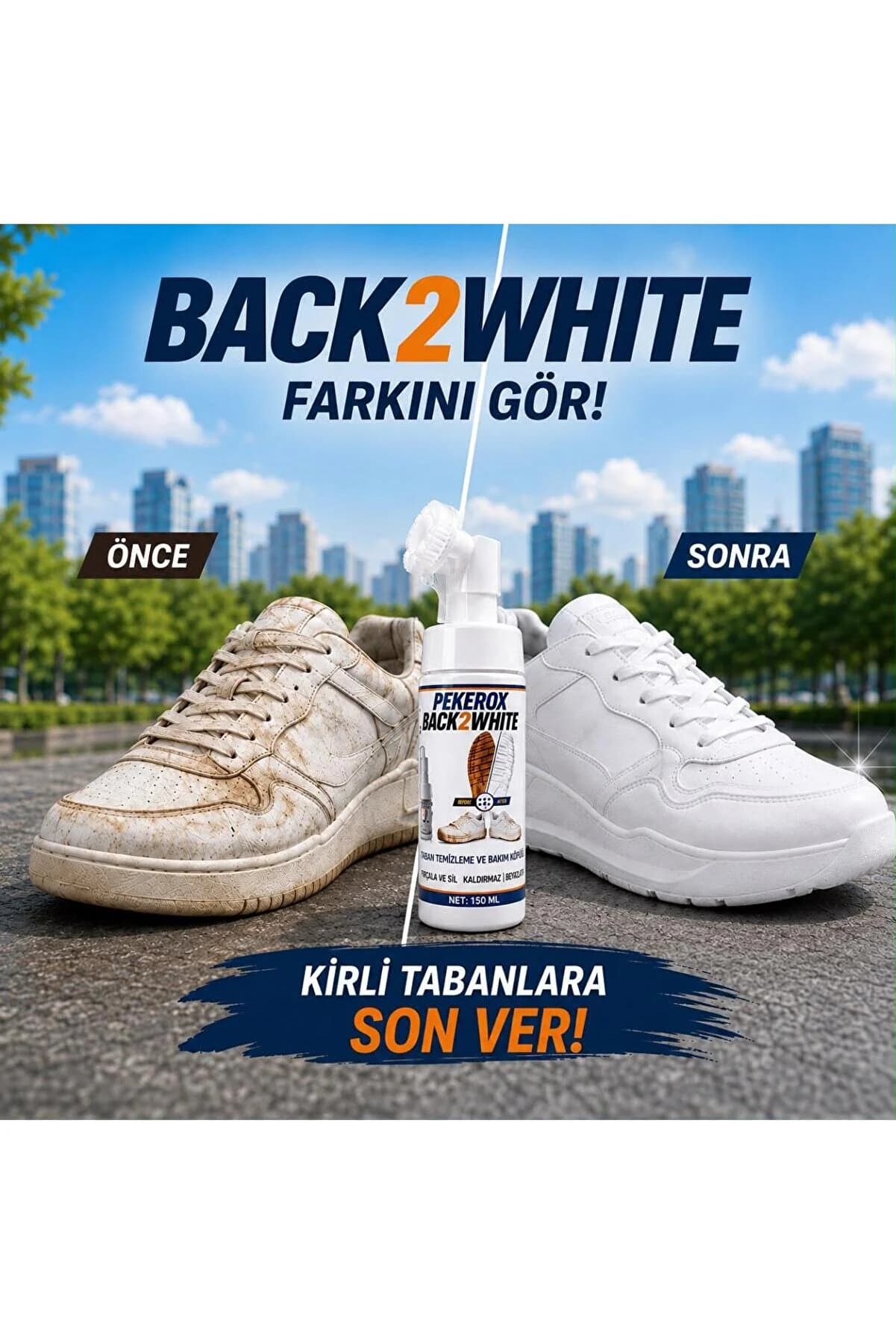Back2White Spor Ayakkabı Taban Temizleme Köpüğü